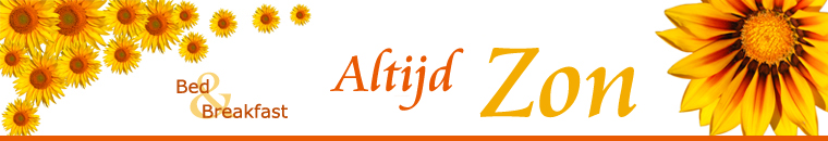 Welkom bij Bed & Breakfast Altijd Zon!